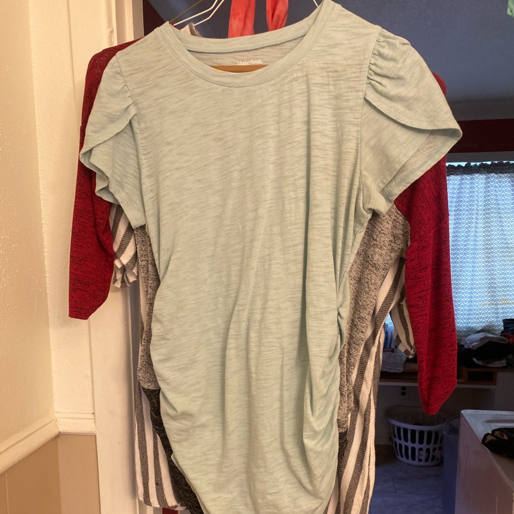 Teal motherhood maternity shirt size medium